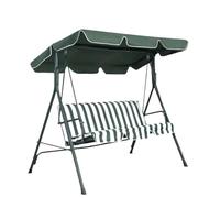 Ombrellone per altalena da giardino all'aperto, Telo Coprisedia da Giardino di Ricambio Multicolor 164x114x15cm(Green)