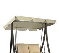 Ombrellone per altalena da giardino all'aperto, Tettuccio di ricambio multicolore varie dimensioni for 2-3 posti e amaca(Beige,190x120x15cm)