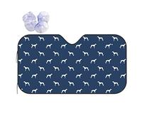 Ombrellone per auto Blue Greyhound Dog Car Window Sunshade Auto Sun Visor Blocks Uv Rays Protector Car Windshield Sun Shade
