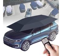 Ombrellone Per Auto Completamente Automatico, Copertura Retrattile, Riparo Dal Sole E Dalle Intemperie, Tettoia Elettrica Pieghevole Per Auto Per Esterni, Protezione Da Neve/Gelo/Grandine Black-5.2m