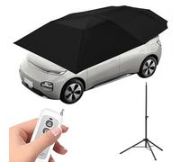 Ombrellone per auto da 4,2 m/4,6 m/5 m/5,2 m, tendalino per auto completamente automatico con telecomando e staffa, tendalino pieghevole per tetto auto per la maggior parte dei veicoli C-4.2M