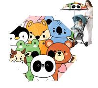 Ombrellone Per Passeggino Protezione UV | Ombrellino Ruotabile A 360° Per Passeggino | Parasole Per Passeggino UPF 50+ Con Morsetto | Ombrellino Ruotabile Per Bici, Sedia A Rotelle, Sedia A