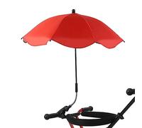 Ombrellone per passeggino universale anti uv 50+, Ombrello per passeggino Bebe, parasole con morsetto regolabile e braccio flessibile a 360° per carrozzina, bicicletta, sedia a rotelle, spiaggia