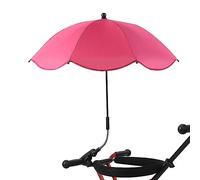 Ombrellone per passeggino universale anti uv 50+, Ombrello per passeggino Bebe, parasole con morsetto regolabile e braccio flessibile a 360° per carrozzina, bicicletta, sedia a rotelle, spiaggia