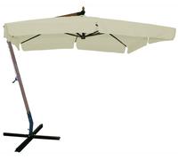 OMBRELLONE QUADRO IN LEGNO LATERALI CON BASE 300X300 OMBRELLONI