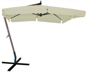 OMBRELLONE QUADRO IN LEGNO LATERALI CON BASE 300X300 OMBRELLONI