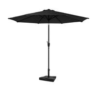Ombrellone Recanati Ø300cm - Parasole Premium - antracite/nero | Con base in cemento di 20 kg