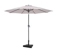 Ombrellone Recanati Ø300cm - Parasole Premium - Beige | Con base in cemento di 20 kg