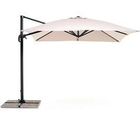 Ombrellone retrattile verso 3x3 ecru braccio decentrato m0452