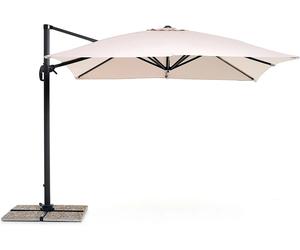 Ombrellone retrattile verso 3x3 ecru braccio decentrato m0452