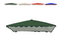 Ombrellone rettangolare di ricambio per ombrellone da giardino in tessuto Oxford 420D, 6 stecche, adatto per 400 x 200 cm, 400 x 250 cm, 400 x 300 cm, soluzione ombreggiante per esterni
