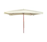 OMBRELLONE RETTANGOLARE IN LEGNO mt 2 x 3 - palo mm 48 - 6 stecche - bianco
