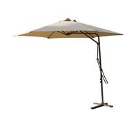 OMBRELLONE ROTONDO PARASOLE GIARDINO TORTORA ANTIVENTO DECENTRATO MOD. ZENITH