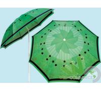 OMBRELLONE ROTONDO TONDO SPIAGGIA FRUTTA KIWI VERDE Ø 180 CM RECLINABILE MARE
