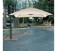 Ombrellone Senso 3x4 Antracite con Telo Beige