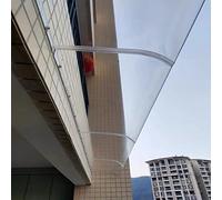 Ombrellone Shelter Tettoia,Tenda Trasparente All'aperto,Protezione UV del Baldacchino della Neve della Pioggia,Design Curvo Moderno,per Porte e Finestre (50x170cm/20"x67")