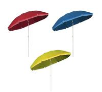 VERDELOOK Ombrellone Spiaggia in Nylon con palo in Metallo Verniciato, Diametro 180 cm