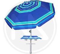 OMBRELLONE PAPILLON DA SPIAGGIA PLAYA CON INCLINAZIONE COLORE BLU/ARGENTO cm 220