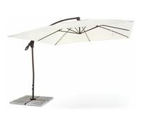 OMBRELLONE DA GIARDINO ALLUMINIO PALO LATERALE PENSILE 3X3 mt ECRU SUITSET