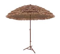 Ombrellone Tiki Hawaiano, Ombrellone Con Tetto In Paglia, Ombrellone Da Tavolo Per Esterni Con Funzione Di Inclinazione E Design Portatile, Ombrelloni Da Spiaggia Parasole, Piano In Paglia Con Tessuto