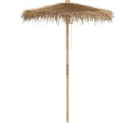 Ombrellone Tiki in Bambù con Tetto Foglie di Banano, Diametro 180 cm, Stile Tropicale, per Giardino Balcone Spiaggia, Ombreggiatura Naturale, Altezza 230 cm