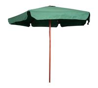 OMBRELLONE TONDO IN LEGNO Ø 250 cm - palo mm 38 - 6 stecche - verde