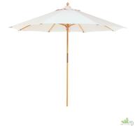 OMBRELLONE TONDO ROTONDO PALO LEGNO NATURALE TELO Ø 300 cm 3 mt ESAGONO GIARDINO