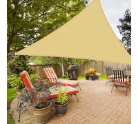 Ombrellone triangolare 3 x 3 x 4,3 m, impermeabile, blocco UV 90%, in tessuto Oxford resistente, per esterni, durevole e resistente all'acqua