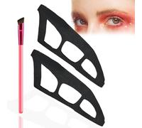 Ombretto assistente, scudi per ombretti, stencil per ombretto Eyetour, stencil per ombretto, lavabili, riutilizzabili, guida per disegnare ombretti, per creare un trucco squisito per gli occhi (2