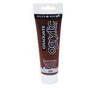 DALER ROWNEY - D123120225 - Colore acrilico fine Graduate - 120 ml - terra d'ombra bruciata - Daler Rowney - 85499 - Conf. da 1 Pz. - D123120225