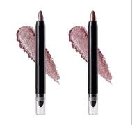 Ombretto in stick color oro rosa perlato con spugna integrata per sfumare - applicatore a doppia estremità per colori vivaci e a lunga durata, impermeabile e definizione naturale della profondità