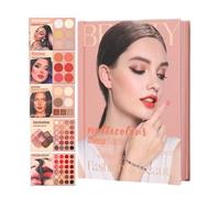 Ombretto Libro | di trucco con 67 colori ombra e blush | Kit cosmetico multifunzionale per il trucco | per le donne ragazze artisti amanti amiche moglie fidanzata