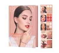 Ombretto Libro | di trucco con 67 colori ombra e blush | Kit cosmetico multifunzionale per il trucco | per le donne ragazze artisti amanti amiche moglie fidanzata