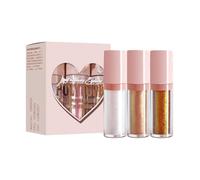Ombretto liquido camaleonte - Ombretto che cambia colore, ombretto liquido multicolore, 3 ombretti altamente pigmentati per tutto il giorno, trucco glitter altamente pigmentato
