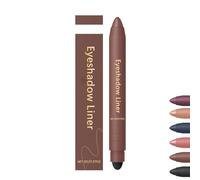 Ombretto Lusglow Shadow Liner 2 in 1, ombretto Chiura, ombretto Inelaborate, eyeliner for il trucco degli occhi 2 in 1, tenuta a prova di sbavature, applicazione delicata e scorrevole(Bronze)