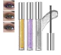 Ombretto mascara glitterato, mascara colorato, mascara colorato waterproof, mascara beauty, waterproof e a lunga tenuta, adatto a feste, concerti, festival, sicuro,delicato e non dannoso per gli occhi