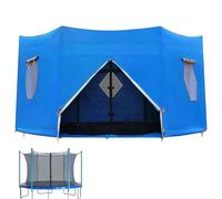 Ombretto per trampolino, da campeggio per trampolino da 14 piedi | Copertura pieghevole per trampolino, parasole per trampolino, copertura per trampolino a prova di sole, accessori per