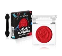 Ombretto rosso opaco - rosso gotico, altamente pigmentato, a lunga durata, impermeabile, per smokey eye vegano, compatto, perfetto per il trucco di Halloween