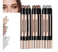 Ombretto Stick Crema morbida ombretto per la pelle più anziana,Crema impermeabile Crayon Eyeshadow Stick,Eyesh/adows per le donne anziane,Multi-colore di lunga durata Eyeshad/ows (3 set)