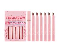 Ombretto stick doppio colore, ombretto stick crema - Set per trucco in stick per ombretto da 6 pezzi | Stick illuminante per ombretto in crema liscia per il trucco illuminante degli occhi
