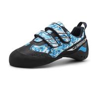 omcam Scarpe da Arrampicata da Donna, Sneaker Antiscivolo per Scalatori All'aperto per Interni con Chiusura A Doppio Cinturino per Principianti,Blu,33 EU