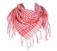 OMCGG Keffieh Foulard Palestinese 100 x 100 cm Sciarpa Keffieh Versatile Morbida Sciarpa Palestina Arafat Militare Tattico Arabo Deserto Bandana Collo per Uomini Donne, rosso, Taglia unica