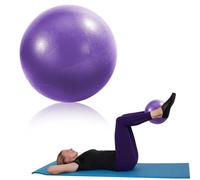 OMCGG Palla morbida per pilates, piccola palla da ginnastica con cannuccia gonfiabile, anti-scoppio, antiscivolo, in PVC, mini palla per equilibrio, per yoga, pilates, fisioterapia, rafforzamento
