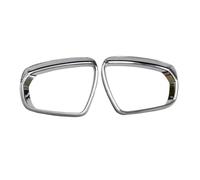 OMDHATU Chrome Specchietto Retrovisore Palpebra Porta Copertura dello Specchio Sun Rain Guard Telaio Trim per Peugeot 3008 3008GT 2016 2017 Calotta Specchietto Retrovisore