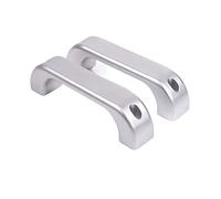 OMDHATU Copertura Interna Maniglia Per Per Defender 90 110 130 2014-2018 In Lega Di Alluminio Auto Maniglia Interna Della Porta Trim Accessori Car Styling Ricambi Auto (Color : Argento)