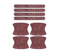 OMDHATU Copri Maniglia Portiera Auto Diamond Auto Strip Universal Car Maniglia per Porta Adesivo Decalcomania Avvertenza Sicurezza di Guida Accessori Bling 8 Pezzi (Color : Rosso)