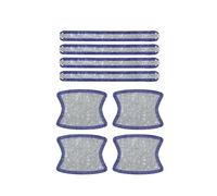 OMDHATU Copri Maniglia Portiera Auto Diamond Auto Strip Universal Car Maniglia per Porta Adesivo Decalcomania Avvertenza Sicurezza di Guida Accessori Bling 8 Pezzi (Color : White with Blue)