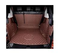 OMDHATU Tappetini Bagagliaio Un'auto Personalizzati Tappetini Cargo Liner Tappetino Protettivo per Auto per Jeep per Wrangler JK 2007 2008 2009 2010 2011-2018 Bagagliaio Tappetini Protezione(Coffee)