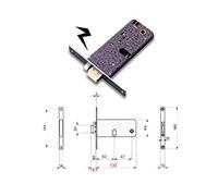 SERRATURA ELETTRICA OMEC 388 A CILINDRO OVALE