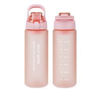 omedecal Borraccia con Filtro per tè 800 ML, Ideale per Scuola e Sport - Rosa